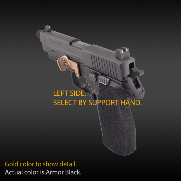 Sig P227 with Grip Control, folding thumb rest, grip for pistols