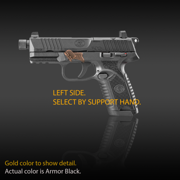 502 with Grip Control, folding thumb rest, grip for pistols