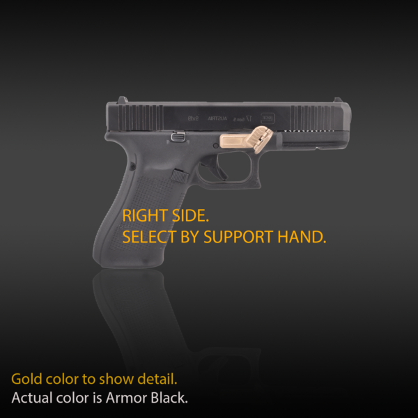 Glock Gen 5 with Grip Control, folding thumb rest, grip for pistols