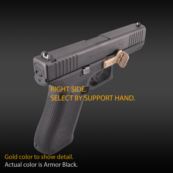 Glock Gen 5 with Grip Control, folding thumb rest, grip for pistols