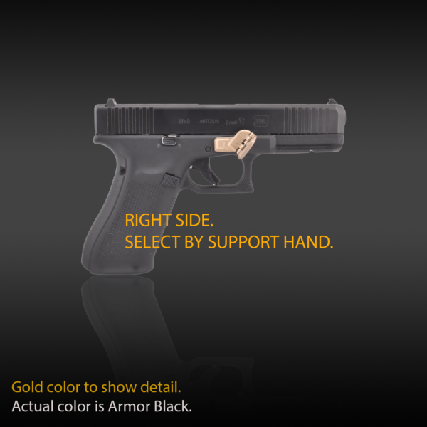 Glock Gen 5 with Grip Control, folding thumb rest, grip for pistols