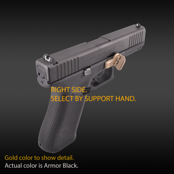 Glock Gen 5 with Grip Control, folding thumb rest, grip for pistols