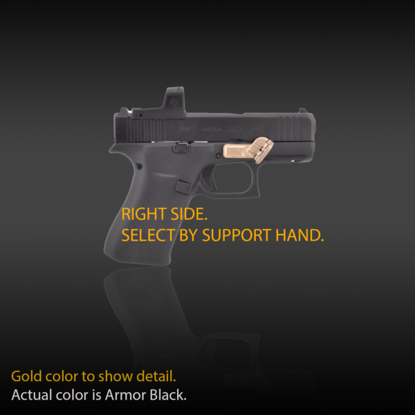 Glock with Grip Control, folding thumb rest, grip for pistols