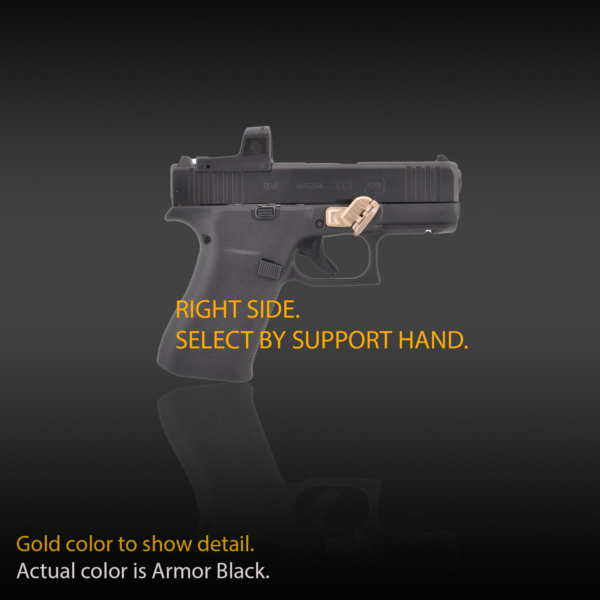 Glock with Grip Control, folding thumb rest, grip for pistols