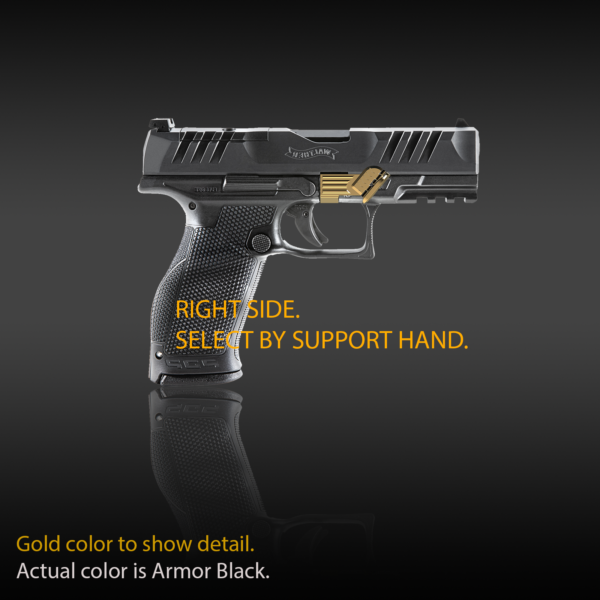 PDP with Grip Control, folding thumb rest, grip for pistols