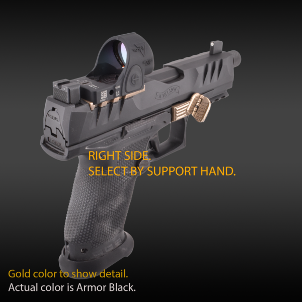 PDP with Grip Control, folding thumb rest, grip for pistols