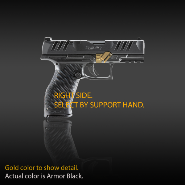 PDP with Grip Control, folding thumb rest, grip for pistols