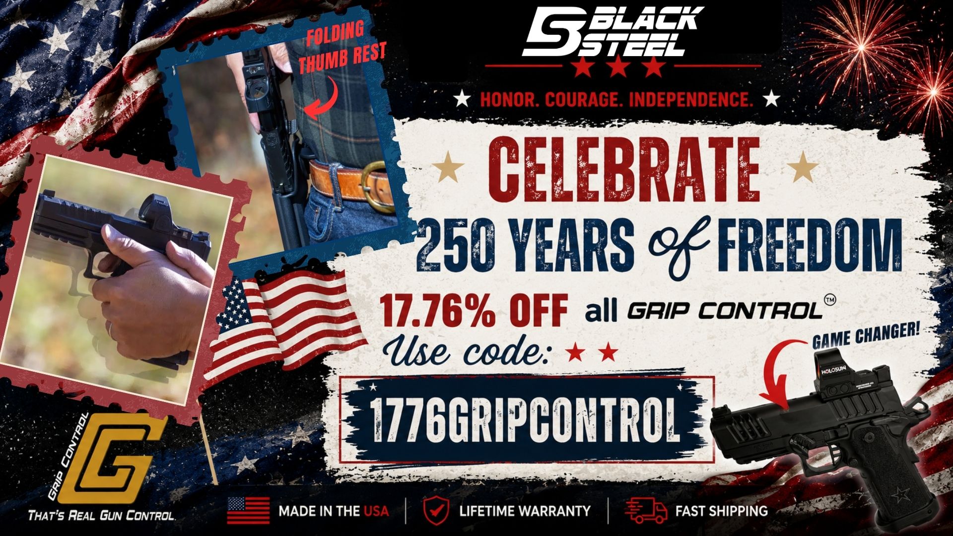 4th of July discount on Grip Controls